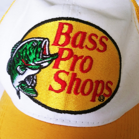 Bass Pro Shop Yellow Baseball Cap - Picture 2 of 6